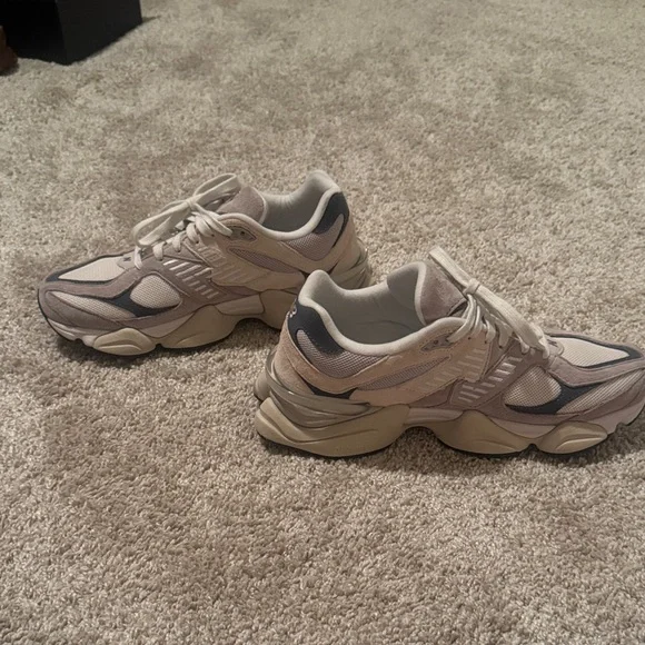 New Balance Beige and Gray Sneakers - Picture 4 of 13